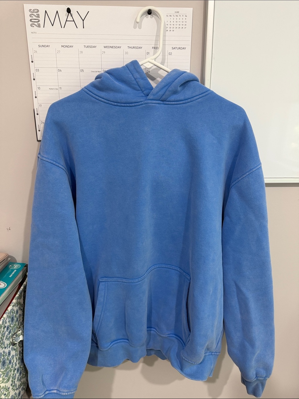 Womens acid wash oversized hoodie